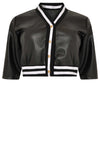 Jacket short FAUX LEATHER - black - #4