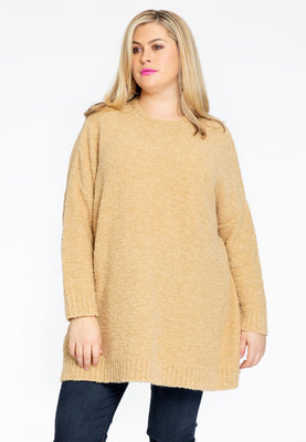 Pullover wide TEDDY - brown - #1