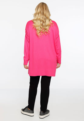 Pullover wide high neck - pink - #3