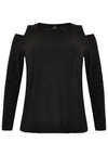 Shirt relax cold shoulder DOLC - black - #4