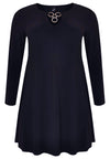 Tunic wide bottom rings DOLCE - blue - #4