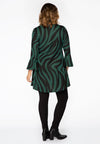 Tunic wide bottom ZEBRA - green - #3
