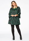 Tunic wide bottom ZEBRA - green - #2