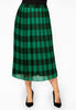 Skirt plissé CARREAU - green 