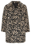 Coat fake fur LEOPARD - grey - #4