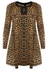 Tunic wide bottom LEOPARD - brown - #4