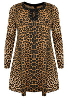 Tunic wide bottom LEOPARD - brown - #4