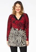 Tunic flare LEO TIGER - red  - #1