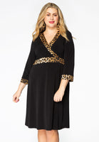 Dress leopard / uni DOLCE - black  - #1