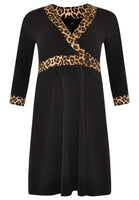 Dress leopard / uni DOLCE - black  - #4