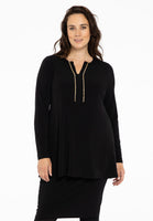 Tunic flare strass trim DOLCE - black  - #1