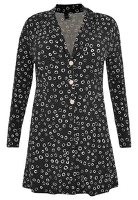 Blazer long CIRCLES - black - #4