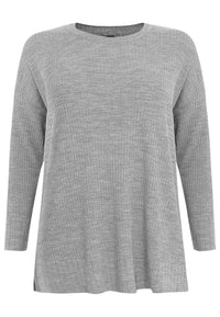 Pullover wide rib LOUNGE - grey - #4