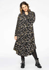 Blouse-dress frilled bottom DAISY - black