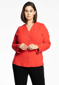 Cardigan DIAGONAL - red - #1