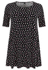 Tunic wide bottom SPRINKLE - black - #4