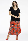 Skirt MIX PRINT - red