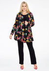 Cardigan short BLOOMY - black