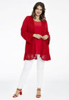 Cardigan short AJOUR - red