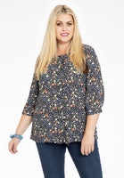 Blouse FLOWER RAIN - black  - #1