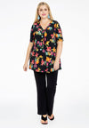 Tunic flare pleated BLOOMY - black