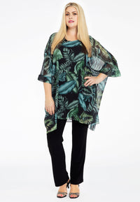 Tunic square TROPICOOL - black - #2