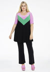 Tunic wide bottom COLOURBLOCK - multi