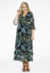 Dress ruffled TROPICOOL - black