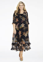 Dress ruffled MAYFLOWER - black  - #2