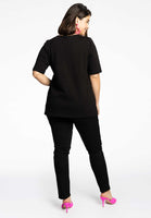 T-Shirt relax 'a women's heart' - black - #3