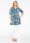 Tunic wide bottom PAPILLON - blue