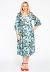 Dress wide sleeves PAPILLON - blue