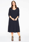 Dress frill long DOLCE - blue