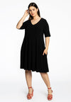 Dress v-neck DOLCE - black