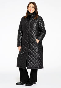 Quilted coat - black - #2