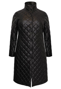 Quilted coat - black - #4