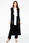 Long vest INTERLOCK - black