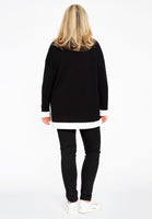 Pullover contrasting borders - black - #3