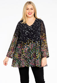 Blouse V-neck EDEN - black - #1