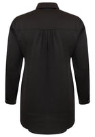 Blouse with ruffles - black - #4