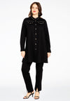 Blouse with studs INTERLOCK - black