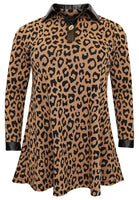 Tunic jacquard LEOPARD - brown - #4