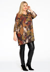 Tunic square LEAVES - black