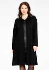 Dress with buttons INTERLOCK - black 