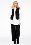 Vest interlock PINSTRIPE - black