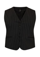 Vest interlock PINSTRIPE - black  - #4