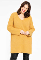 Pullover with rib - yellow - #1