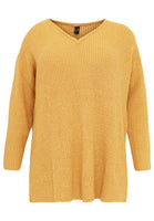 Pullover with rib - yellow - #4