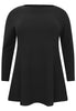 Tunic flare boat neck BUBLÉ - black  - #4