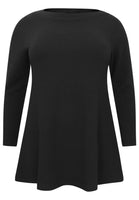 Tunic flare boat neck BUBLÉ - black  - #4